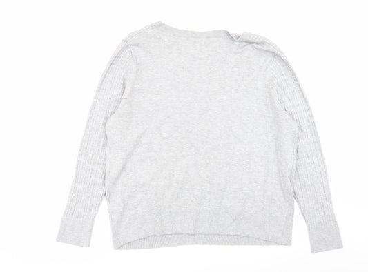 Womens UK Size XL H&M Grey Pullover Jumper
