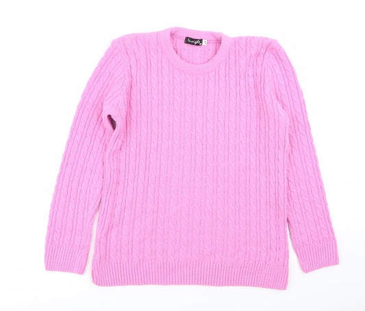 Womens UK Size S Insight Pink Pullover Jumper
