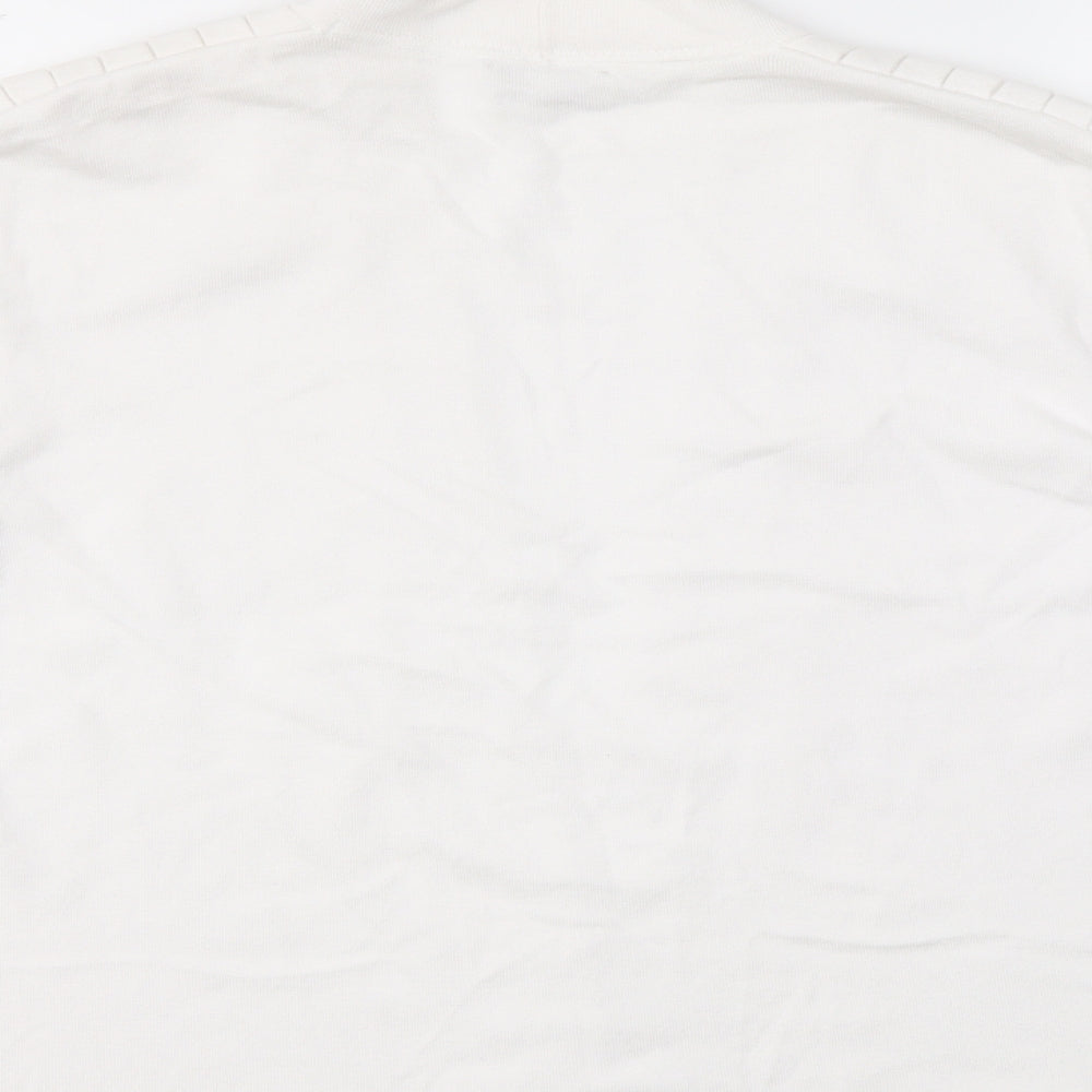 Womens UK Size XL CC White Pullover Jumper