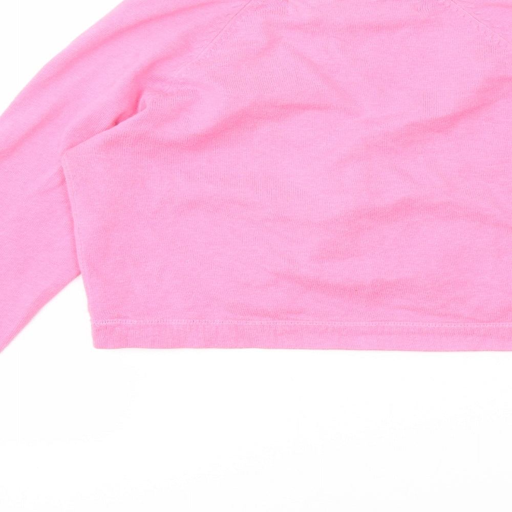Womens UK Size M Preworn Pink Cardigan Jumper
