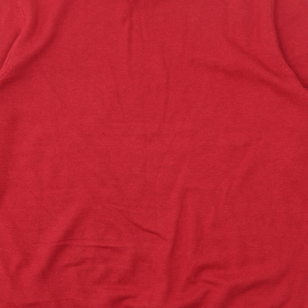 Mens UK Size S M&S Red Pullover Sweatshirt
