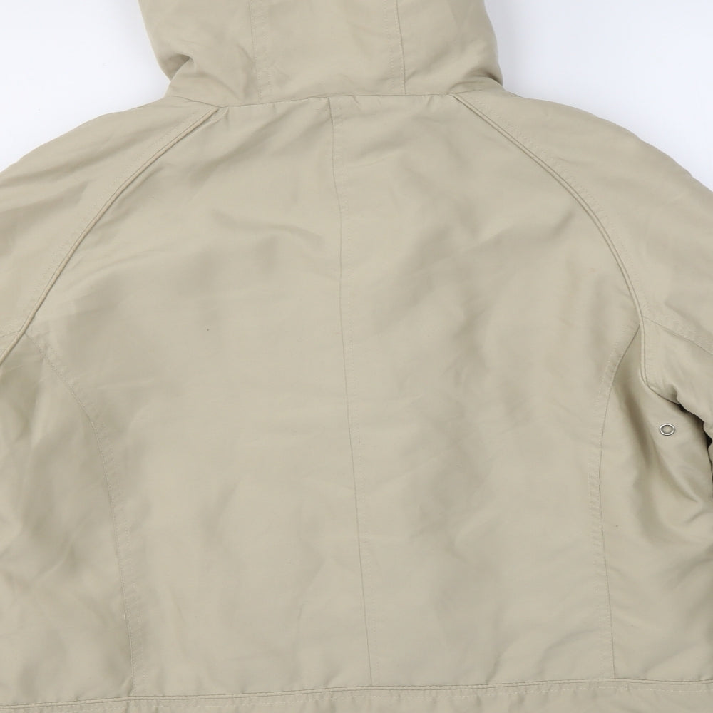 PREWORN Womens Beige Jacket Coat Size 14
