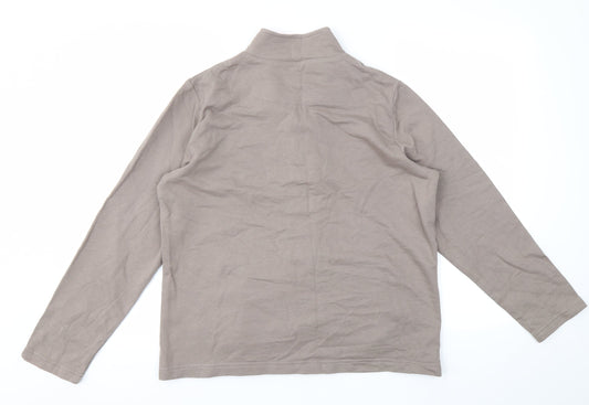 DAMART Womens Brown Full Zip Jumper Size 10