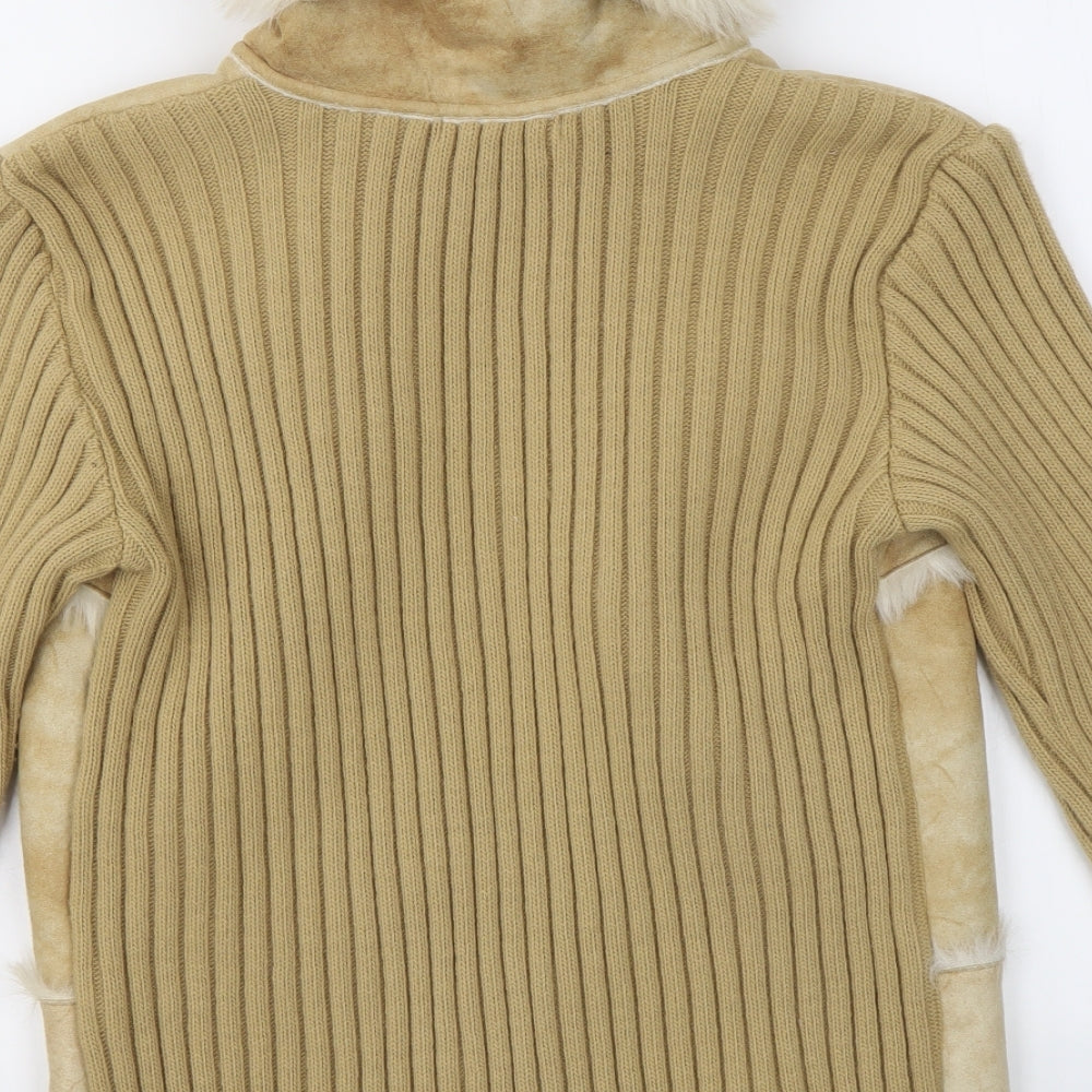 Brand and care label for George women’s beige jacket coat, size UK 16