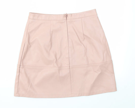NEW LOOK Womens Pink A-Line Skirt Size 8