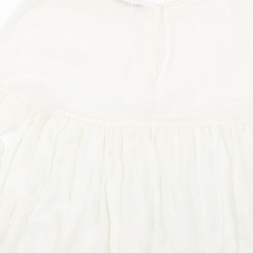 Womens UK Size 6 M&S White Basic Blouse