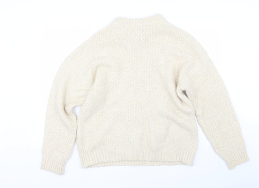 F&F Womens Beige Pullover Jumper Size 14