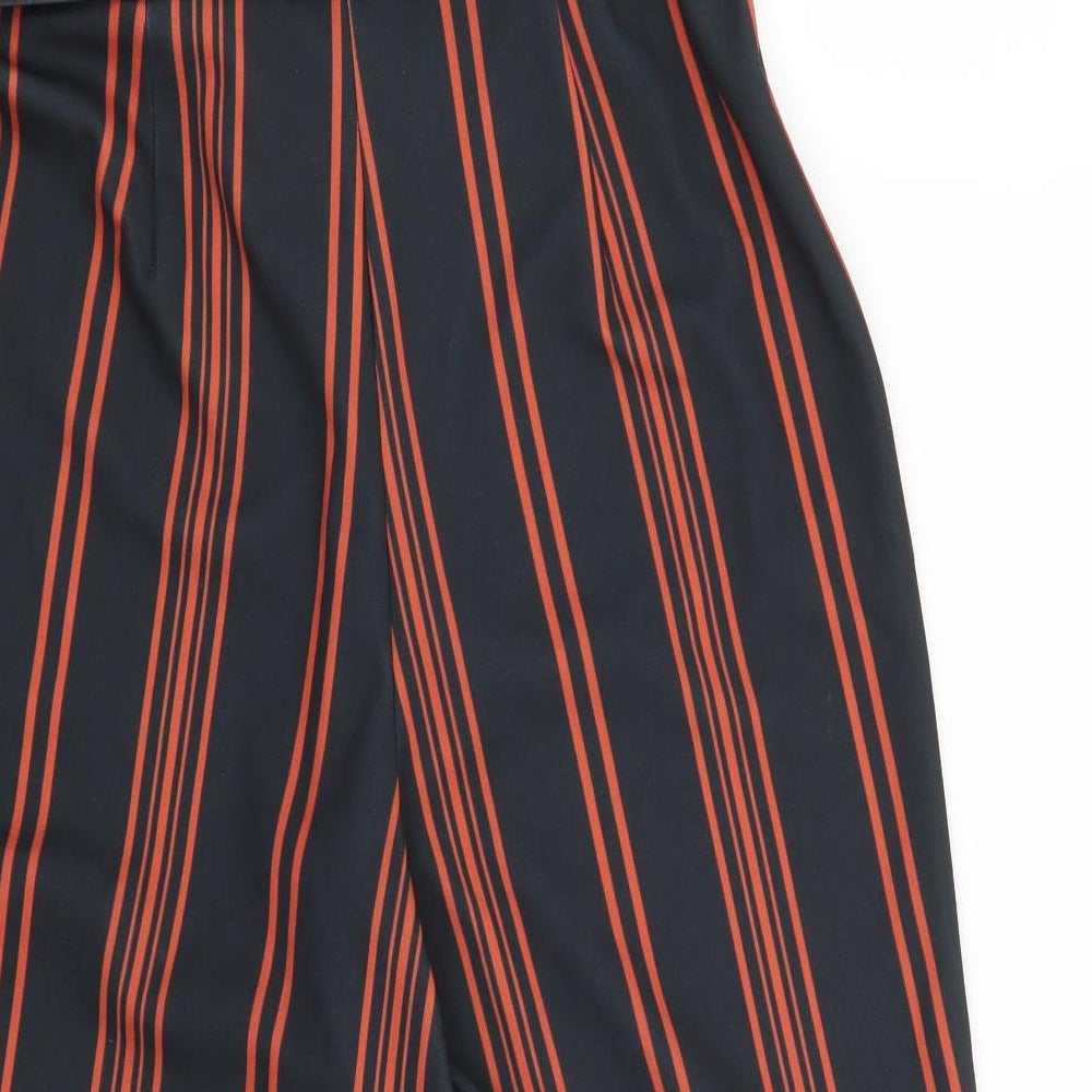 New Look Womens Black Striped Romper One-Piece Size M L21 in