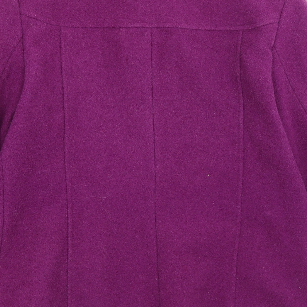 Womens UK Size 14 Klass Purple Overcoat