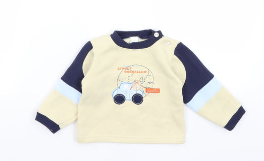 Baby Ma Baby Beige Pullover Jumper Size 6-9 Months - Little Traveler