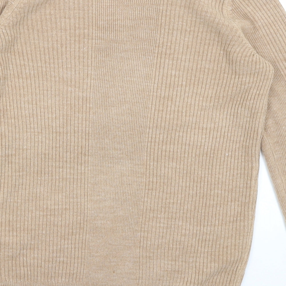 Womens UK Size 8 M&S Brown Pullover Jumper