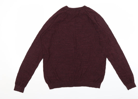 George Mens Red Pullover Jumper Size M