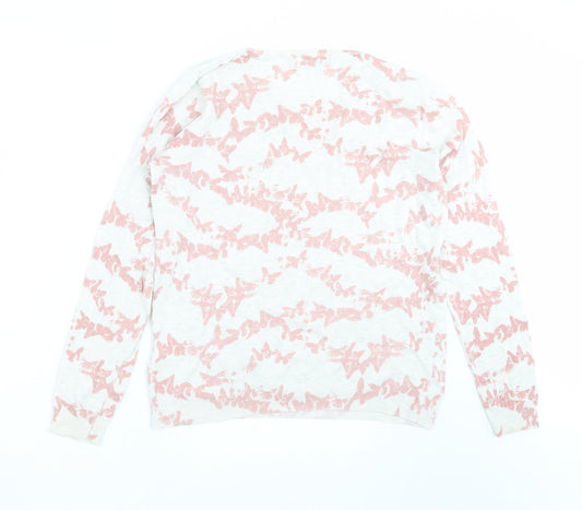Marks and Spencer Womens Grey Knit Pullover Jumper Size 12 - BUTTERFLIES