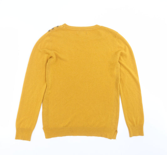 Primark Womens Yellow Knit Pullover Jumper Size 12