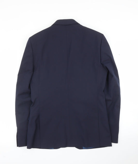 Mens UK Size 38 M&S Regular Blue Suit Jacket
