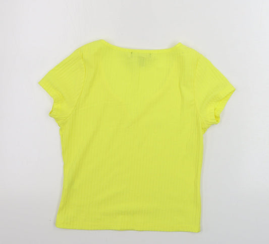 Primark Womens Yellow Basic T-Shirt Size S