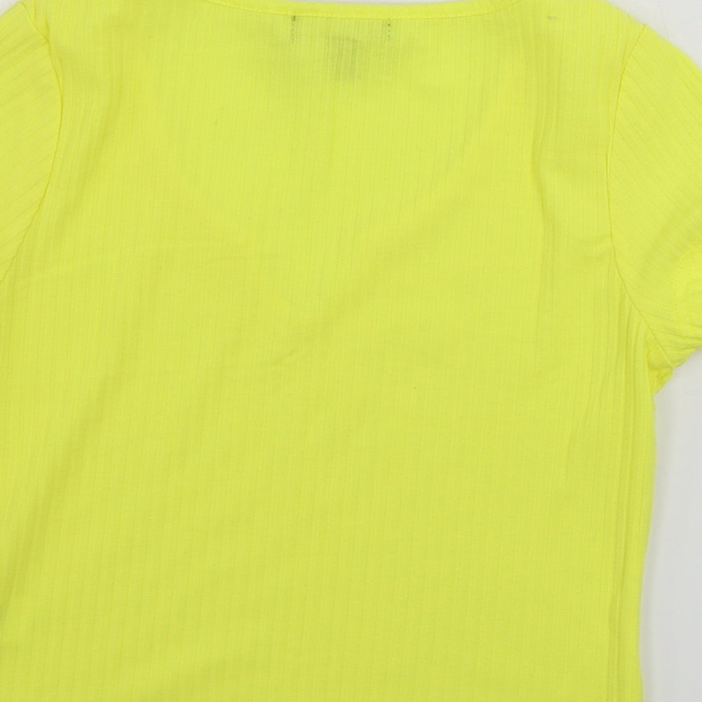 Primark Womens Yellow Basic T-Shirt Size S