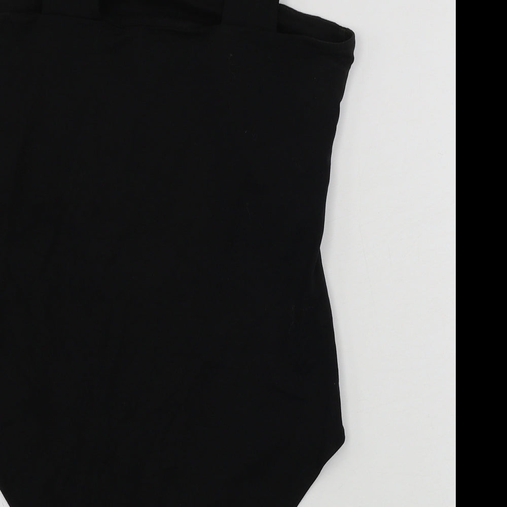 H&M Womens Black Bodysuit One-Piece Size S