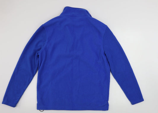 Cedar Wood State Mens Blue Henley Jumper Size S