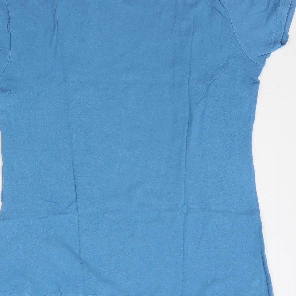 Crane Womens Blue Basic T-Shirt Size M