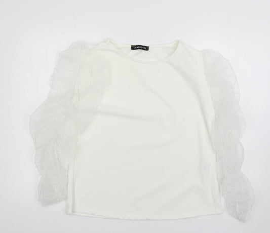 cameo rose Womens White Basic Blouse Size L