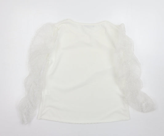 cameo rose Womens White Basic Blouse Size L