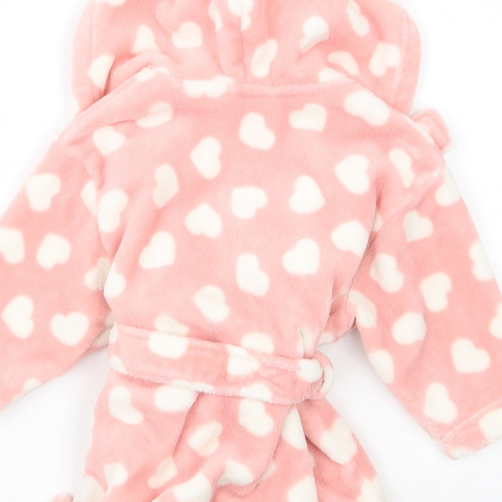 Very Girls Pink Polka Dot Babydoll Gown Size 9-12 Months