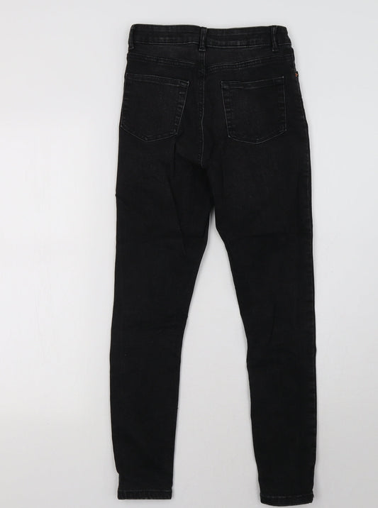 Primark Womens Black Denim Skinny Jeans Size 8 L27 in