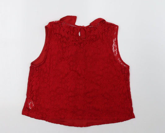 Primark Womens Red Basic Tank Size 10