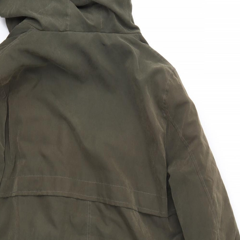 Primark Womens Green Overcoat Coat Size S