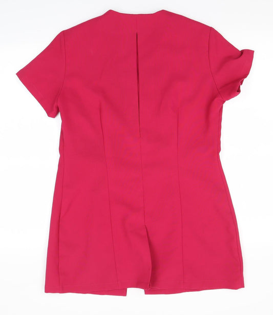 Simon Jersey Womens Pink A-Line Size 12