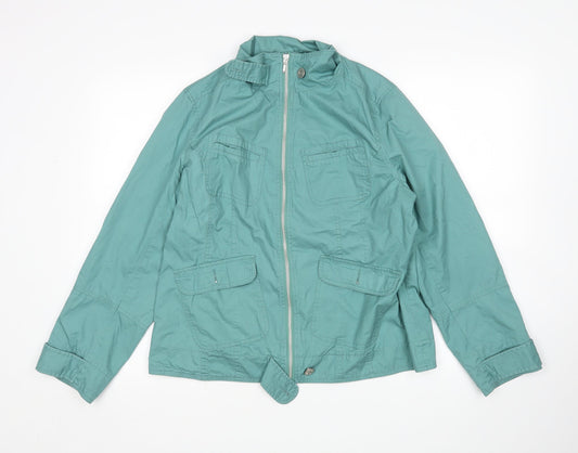 Womens UK Size 14 Cherokee Green Jacket