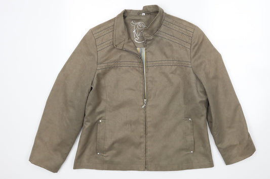 Womens UK Size 14 Klass Green Jacket