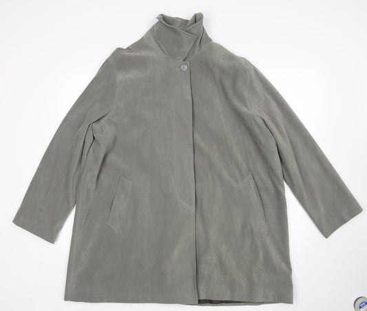 Womens UK Size M Principles Green Overcoat