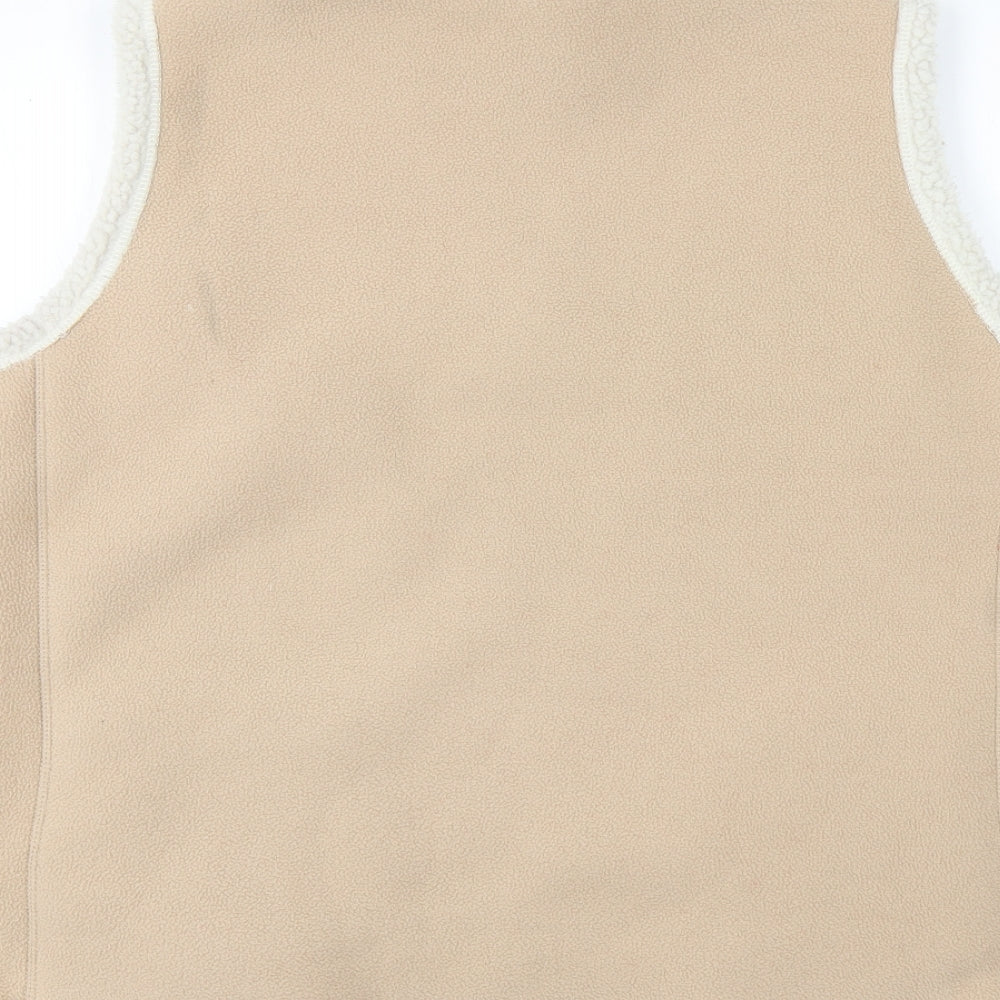 Womens UK Size L EWM Beige Full Zip Jumper