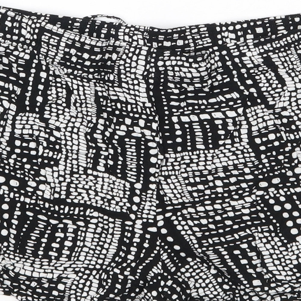 Papaya Womens Black Polka Dot Hot Pants Shorts Size 12