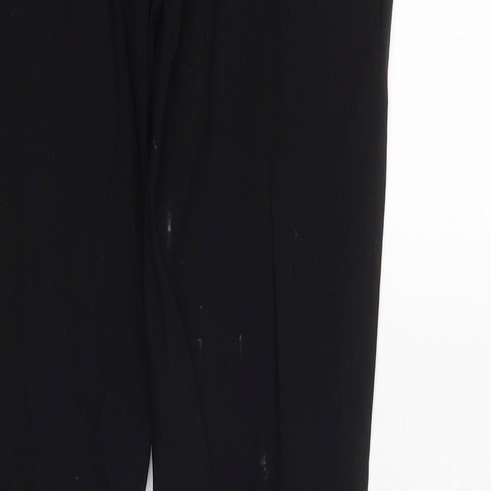 Womens UK Size 8 New Look Regular Fit Black Trousers