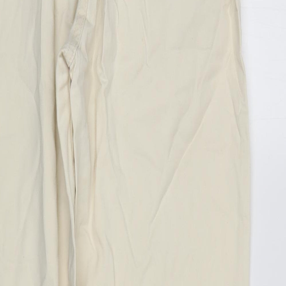R I Clothing Womens Ivory Straight Jeans Size 14 L29 in