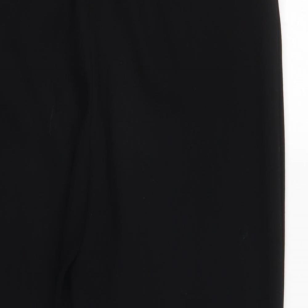 Womens UK Size S Zara Regular Fit Black Trousers