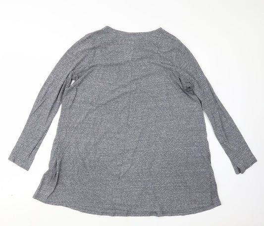 FOREVER 21 Womens Blue Basic T-Shirt Size XL