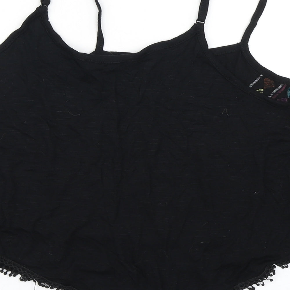 Womens UK Size 12 Select Black Cropped Tank