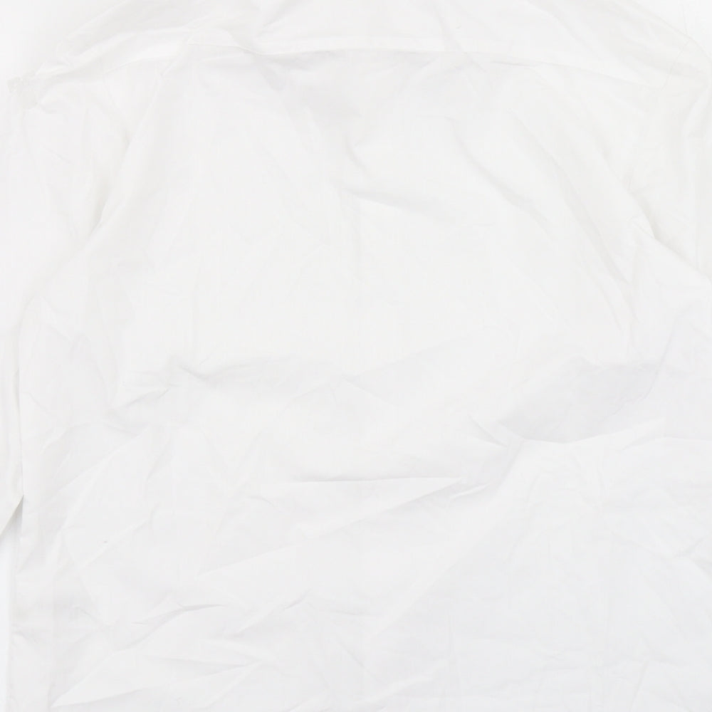 George Boys White Basic Button-Up Size 11-12 Years