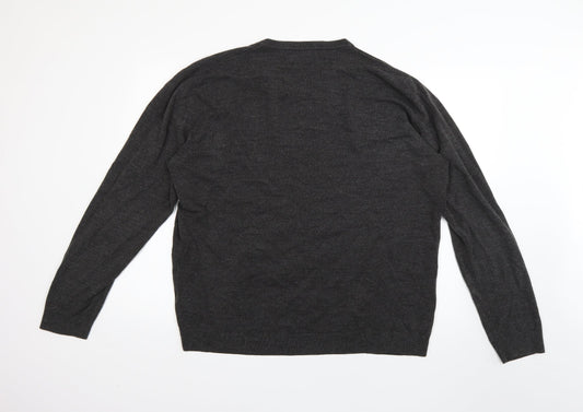 BHS Mens Grey Pullover Jumper Size 2XL