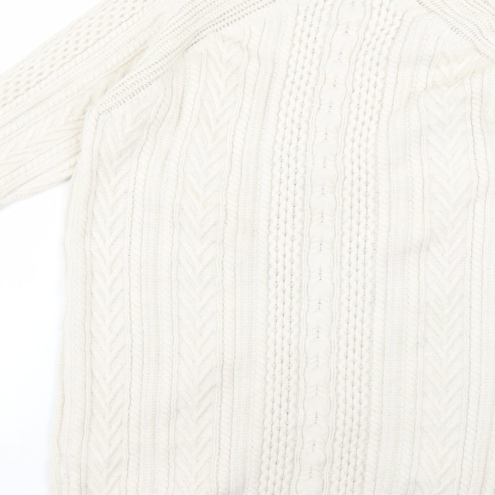 Womens UK Size S George Beige Pullover Jumper
