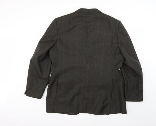 Mens UK Size Preworn Regular Green Suit Jacket