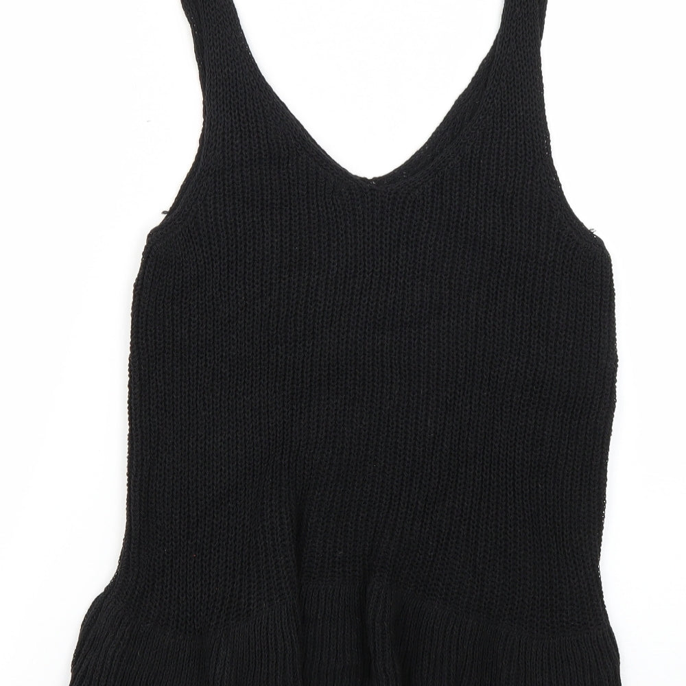 Womens UK Size 8 NEXT Black Basic T-Shirt