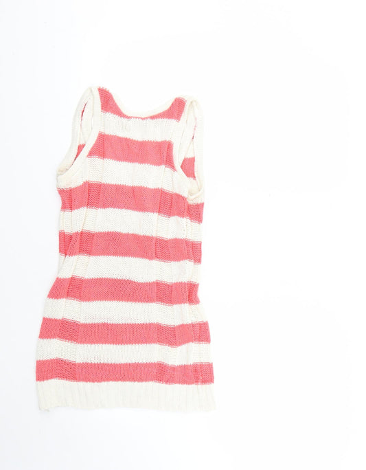 F&F Womens Multicoloured Striped Pullover Jumper Size 8