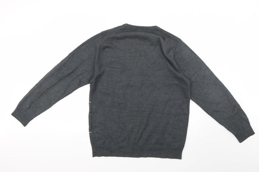 Cedar Wood State Mens Grey Pullover Jumper Size M