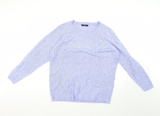 Additional front view of Bonmarché men’s blue jumper, size L