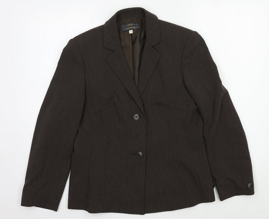 Womens UK Size 12 Marks and Spencer Regular Brown Suit Jacket